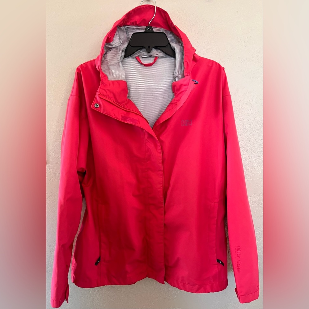 Helly Hansen XL women’s rain jacket.